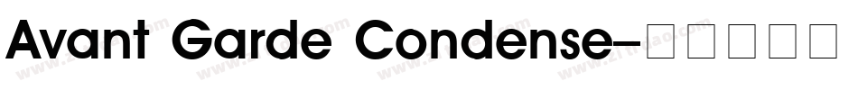 Avant Garde Condense字体转换